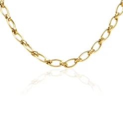 Histoire d'Or Collier Maille Perry Acier Doré