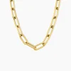 Histoire d'Or Collier Maille Urban Line Acier Doré