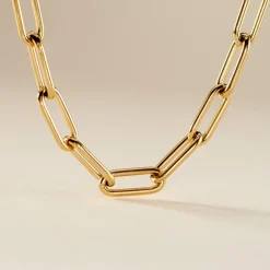 Histoire d'Or Collier Maille Urban Line Acier Doré