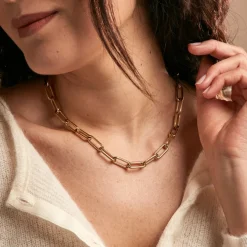 Histoire d'Or Collier Maille Urban Line Acier Doré