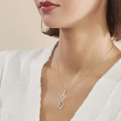 Histoire d'Or Collier Malika Argent Blanc Oxyde De Zirconium