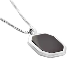 Histoire d'Or Collier Mani Argent Blanc Agate