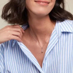 Histoire d'Or Collier Marceau Argent Blanc