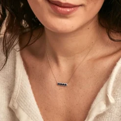 Histoire d'Or Collier Margaux Or Jaune Saphir Diamant