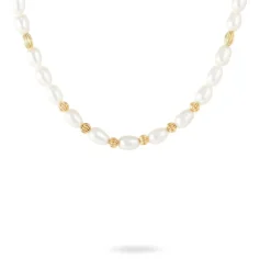 Histoire d'Or Collier Marie-viviane Or Jaune Perle De Culture