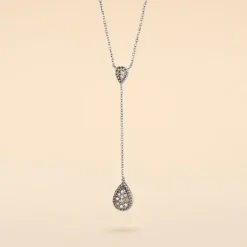 Histoire d'Or Collier Mariona Or Blanc Diamant