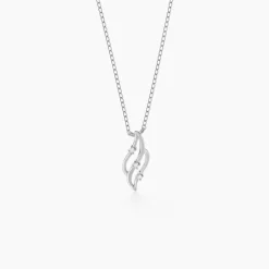 Histoire d'Or Collier Marnie Or Blanc Diamant