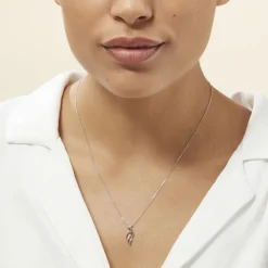 Histoire d'Or Collier Marnie Or Blanc Diamant