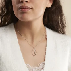 Histoire d'Or Collier Melaine Argent Blanc