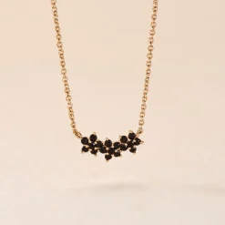 Histoire d'Or Collier Midnight Royalty Plaqué Or Jaune Oxyde De Zirconium