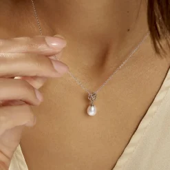 Histoire d'Or Collier Miley Argent Blanc Perle De Culture