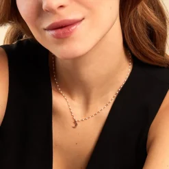 Histoire d'Or Collier Mimosa Argent Rose