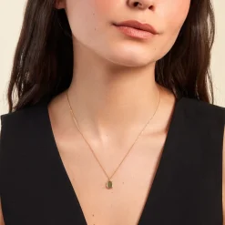 Histoire d'Or Collier Mirage Or Jaune Aventurine