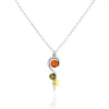 Histoire d'Or Collier Murriel Argent Blanc Ambre