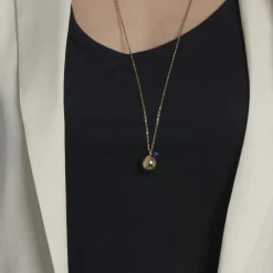 Histoire d'Or Collier My Bola Acier Jaune Aventurine