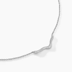 Histoire d'Or Collier Nandie Argent Blanc Oxyde De Zirconium