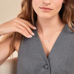 Histoire d'Or Collier Nandie Argent Blanc Oxyde De Zirconium