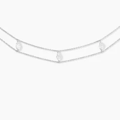 Histoire d'Or Collier Navette De Zirconium