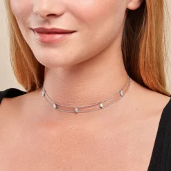 Histoire d'Or Collier Navette De Zirconium