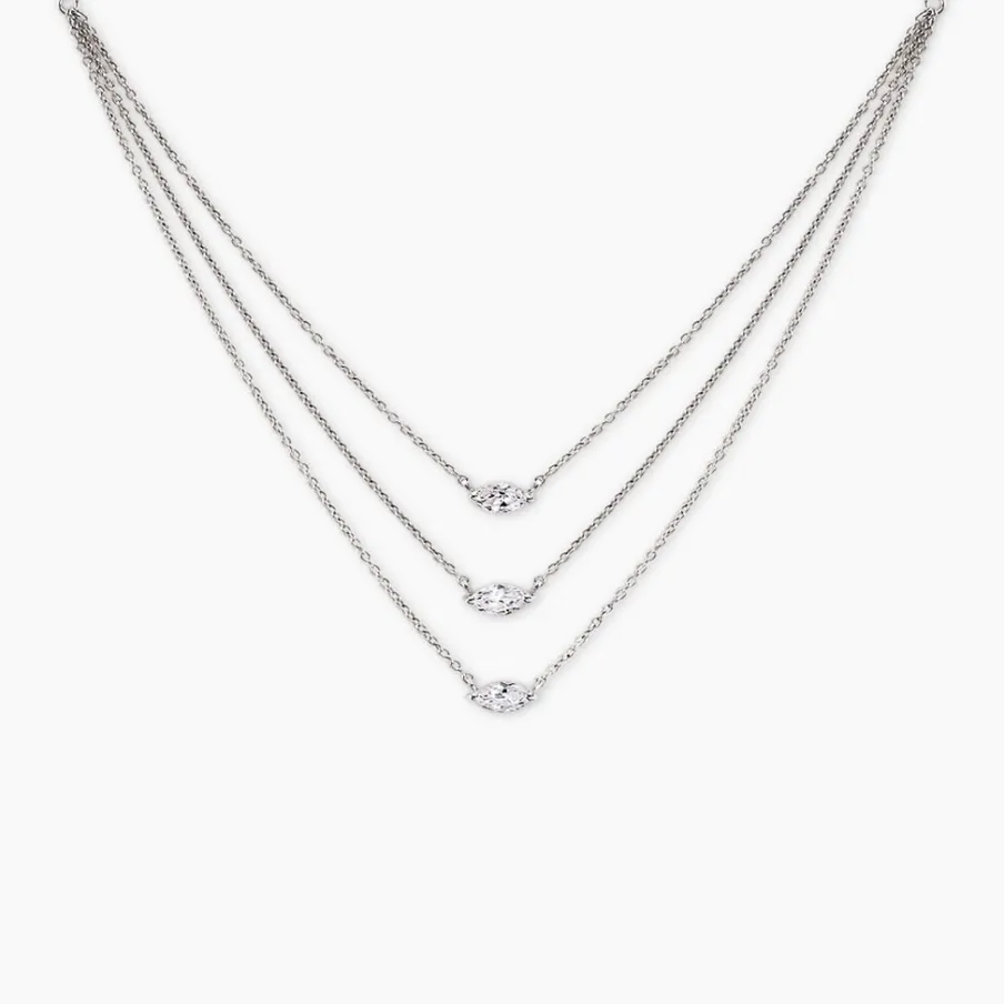 Histoire d'Or Collier Navette De Zirconium