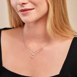 Histoire d'Or Collier Navette De Zirconium