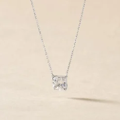 Histoire d'Or Collier Naziha Or Blanc Oxyde De Zirconium