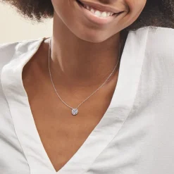 Collier Nelig Argent Oxyde De Zirconium-Histoire d'Or