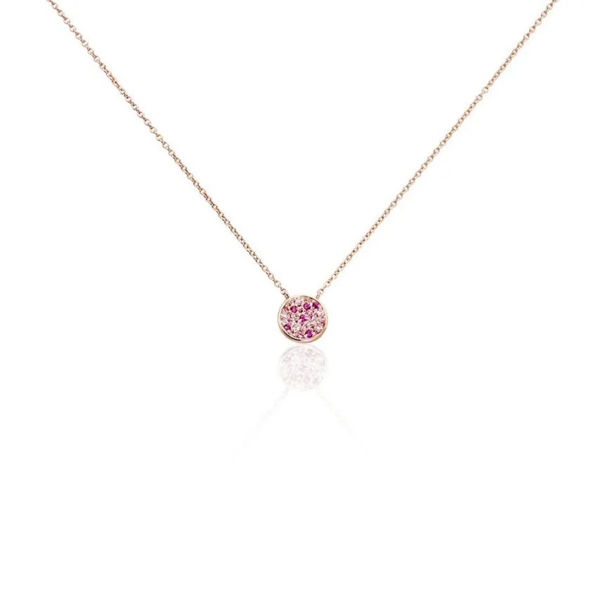 Collier Nelig Argent Rose Oxyde De Zirconium-Histoire d'Or