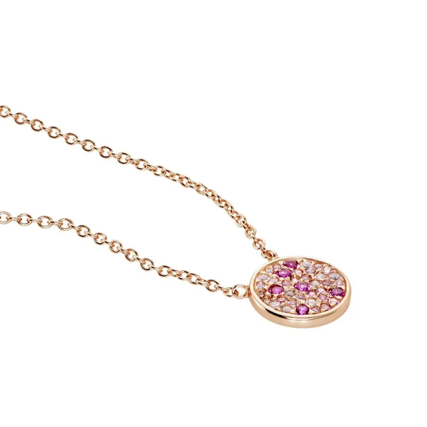 Collier Nelig Argent Rose Oxyde De Zirconium-Histoire d'Or