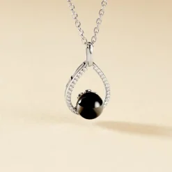 Histoire d'Or Collier Nerea Argent Blanc Céramique Et Oxyde De Zirconium