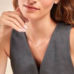 Histoire d'Or Collier Neruda Argent Blanc Oxyde De Zirconium