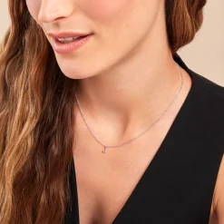 Histoire d'Or Collier Neruda Argent Blanc Oxyde De Zirconium