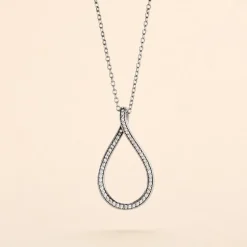Histoire d'Or Collier Netta Argent Blanc Oxyde De Zirconium
