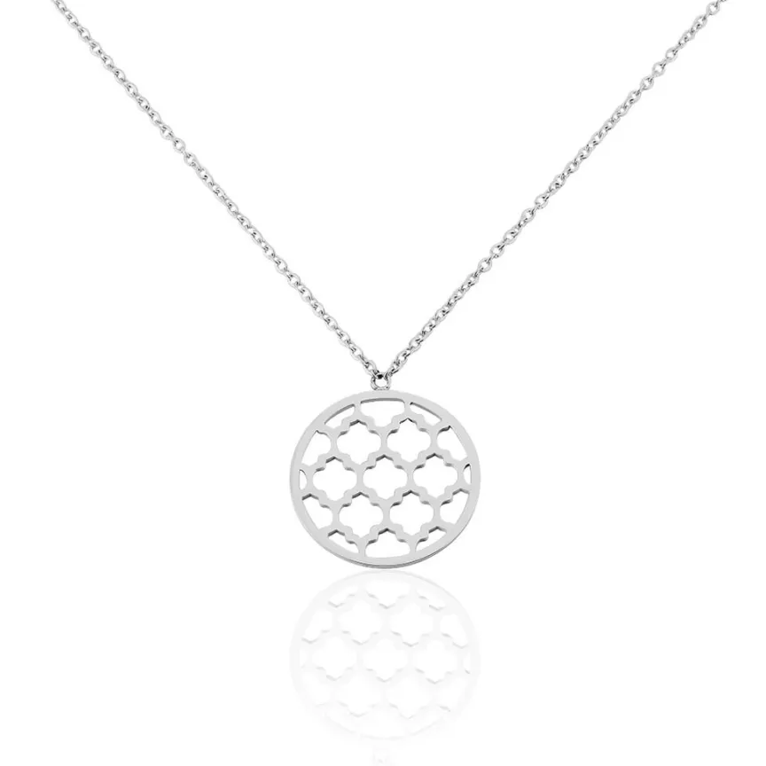 Collier Nevenka Acier Blanc-Histoire d'Or Clearance