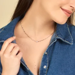 Histoire d'Or Collier Nexus Argent Blanc Oxyde De Zirconium