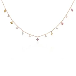 Collier Nimbe Argent Rose Oxyde De Zirconium-Histoire d'Or Discount
