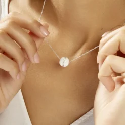 Histoire d'Or Collier Nina Cera Argent Blanc Strass Et Céramique