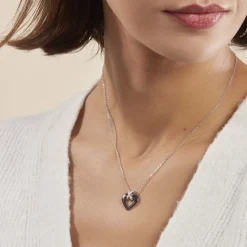 Histoire d'Or Collier Nolwen Argent Blanc Céramique Et Oxyde De Zirconium