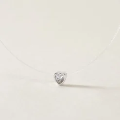 Histoire d'Or Collier Nylon Argent Blanc Oxyde