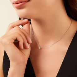 Histoire d'Or Collier Oliviane Argent Blanc Oxyde De Zirconium