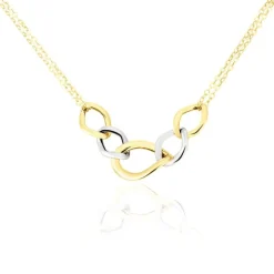 Histoire d'Or Collier Or Bicolore Acanthus