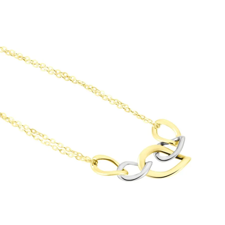 Histoire d'Or Collier Or Bicolore Acanthus