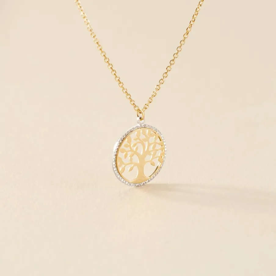 Histoire d'Or Collier Or Bicolore Solidage