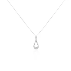 Histoire d'Or Collier Or Blanc Abilene Diamants