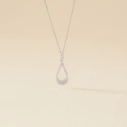 Histoire d'Or Collier Or Blanc Abilene Diamants