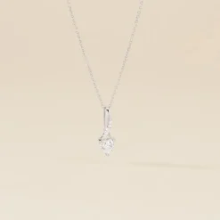 Histoire d'Or Collier Or Blanc Alethea Diamants Synthétiques