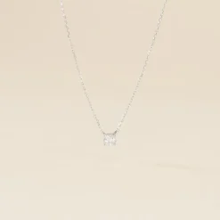 Collier Or Blanc Aphrodite Diamant Synthétique-Histoire d'Or Sale