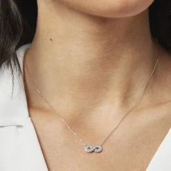 Histoire d'Or Collier Or Blanc Chlotildane Diamants