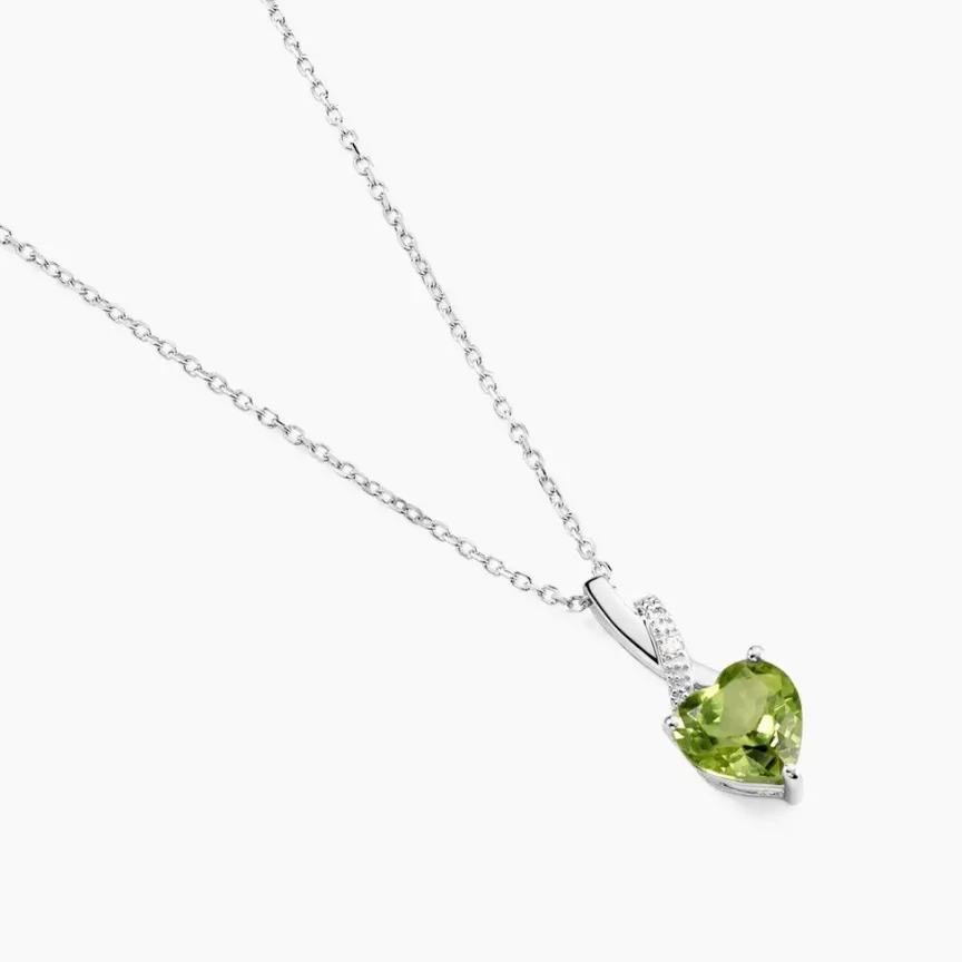 Collier Or Blanc Clothilde Péridot-Histoire d'Or Sale