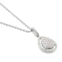 Histoire d'Or Collier Or Blanc Diamant